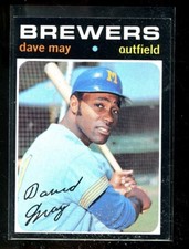 1971 TOPPS #493 DAVE MAY BREWERS EM EXMINT E016933