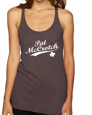 Pat McCrotch Funny Irish Name Drinking St Patricks Day Tri-Blend Tank Top