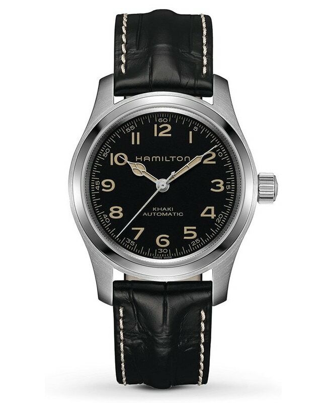 Новые мужские часы Hamilton Khaki Field Murph с автоматическим черным циферблатом H70605731