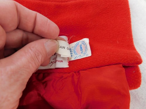 Vtg Rothschild Toddler Girls Size 4 Winter Wool Coat Red/Navy Pls Read - Picture 7 of 10