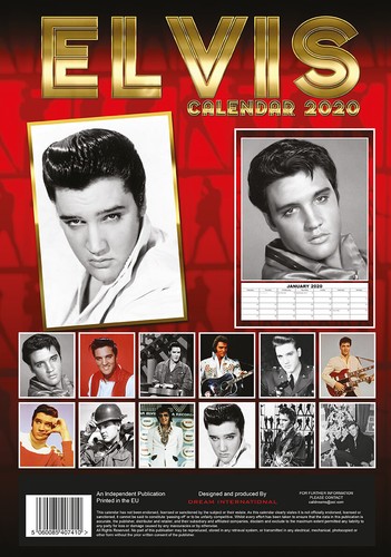 ELVIS PRESLEY KALENDER 2020 Tributekalender Wandkalender NEU Din A3 - Bild 2 von 2