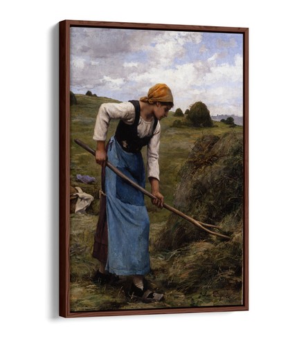 JULIEN DUPRE, HAYMAKING -FLOAT EFFECT CANVAS WALL ART PIC PRINT - Picture 2 of 12