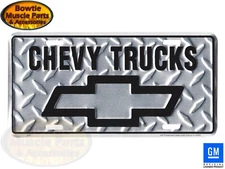 CHEVY TRUCKS BOWTIE LOGO LICENSE PLATE CHEVROLET TRUCK C10 C1500 VANITY TAG