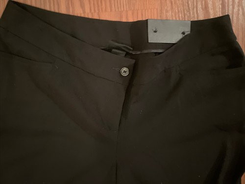 Lane Bryant 16 Classic Trouser Black Nipped At Knee Wider Leg Right Fit New - Picture 6 of 9