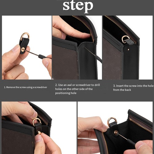 2 PIEZAS Bolso de Mano Correa Hebilla Eslabón Hardware Bolsa Decoración Hebilla Repuesto Hágalo Usted Mismo - Imagen 6 de 17