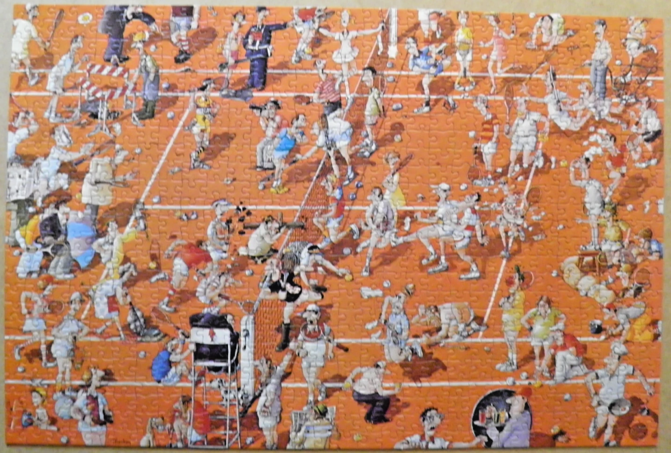 Heye Puzzle 750 Teile Blachon Tennis Match Tennisspiel
