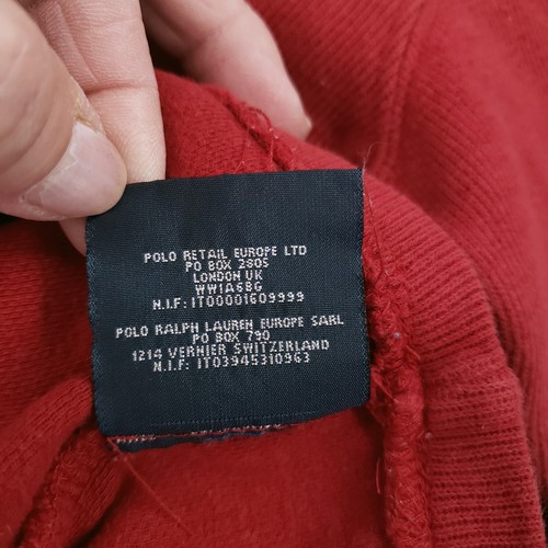 Polo Ralph Lauren Sweater Kids 4 Red 1/4 Zip Pullover Mock Neck Long Sleeve Pony - Picture 11 of 12