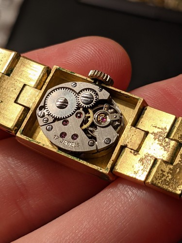 Schweizer Damen Vintage Kasper Uhr 17 Juwelen stoßfestes Armband - Bild 15 von 17