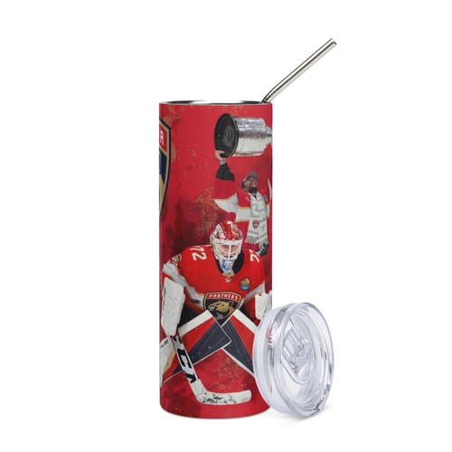 Sergei Bobrovsky Florida Panthers Stanley Cup Champions 2025 Tumbler 20 oz - Picture 4 of 4