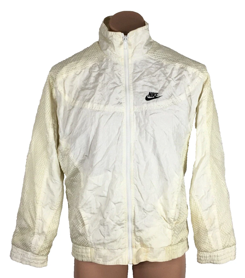 Винтажный 1989 80-х Nike Air Jordan полета разминка трек куртка слоновой кости с подкладкой сетки M/L - Изображение 2 из 4