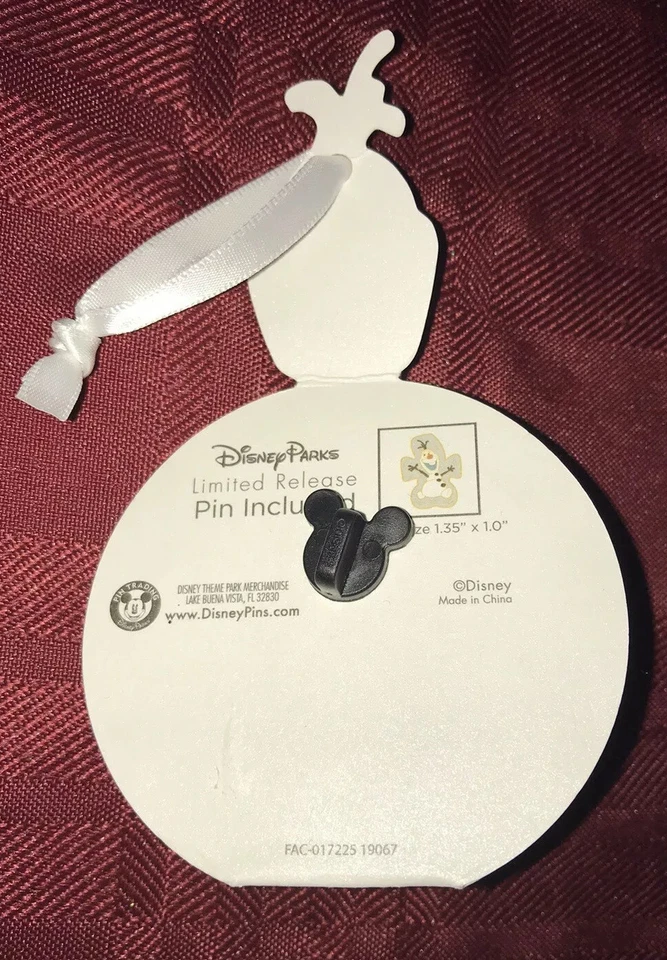 Prendedor Adorno Frozen Olaf Lanzamiento Limitado Parques Disney NUEVO Foto 3 de 3