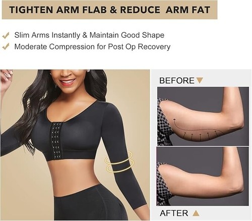 FeelinGirl Kształtujący ramiona dla kobiet Ramię po operacji Lipo Rękawy kompresyjne....... - Zdjęcie 4 z 5