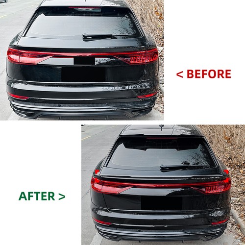 1x Rear Trunk Spoiler Lip Middle Wing For Audi Q8 SQ8 2019-25 20 21 Gloss Black - Bild 5 von 6