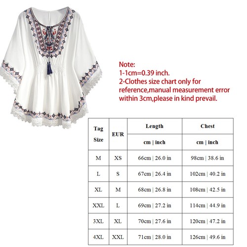 Damen Baggy T-Shirt Tunika Tops Damen Sommer Locker Langarm Bluse Übergröße/ - Bild 2 von 16