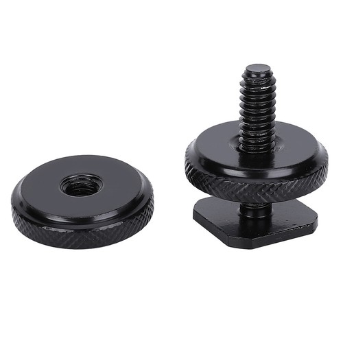 New 1/4 And 3/8 Tripods Screw To Flash Hot Shoe Mount Adapter For Camera Camco - Zdjęcie 2 z 7