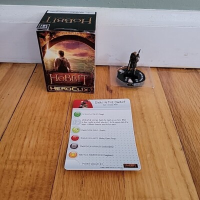 DWALIN #006 The Hobbit an Unexpected Journey HeroClix W/ Card
