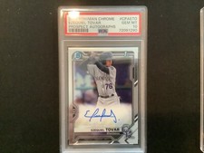 2021 EZEQUIEL TOVAR 1st Bowman Chrome Rookie Auto PSA 10 GEM MINT