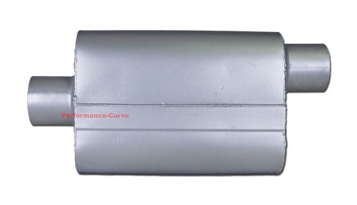 2 Chamber Performance Exhaust Street Muffler FLO-PRO Super V - 3" C/O V43042 - Picture 2 of 3