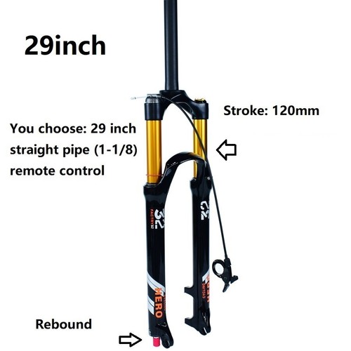 Air Fork Mountain Bike Suspension Bicycle Stroke 120mm Rebound 26 27.5 29 MTB - Picture 18 of 24