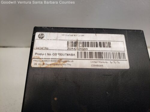 HP EliteDesk 800 G1 SFF Intel Core i5-4590 3.30GHz 4GB Memory - Picture 6 of 8