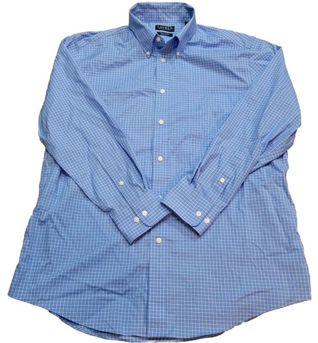Polo Ralph Lauren Black Label Button Up Shirt 16.5 32/33 Mens Large Blue - 第 1/6 張圖片