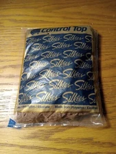 Silkies Control Top Pantyhose Sz Large Beige
