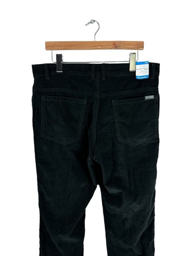 NWT Columbia Slim Fit Corduroy Pants Black Mens Size 30x30 Hiking Outdoors - Picture 7 of 10