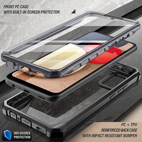 For Samsung Galaxy A02s Case Clear Back Shockproof Cover 360 Full Coverage - Picture 5 of 11