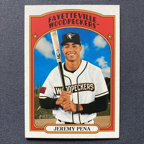 JEREMY PENA 2021 Topps Heritage MiL #119 Woodpeckers HOU ASTROS 2022 WS/NLCS MVP - Picture 1 of 2