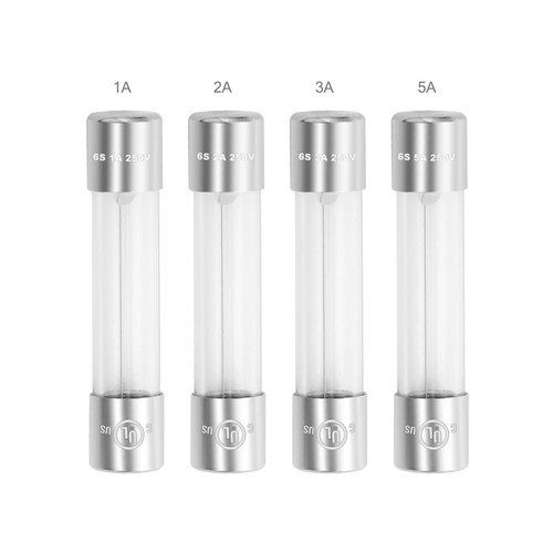 5x20mm 6x30mm Fast Slow Blow 0.5-15A 125V 250V Glass Tube AGC Fuses Assorted Set - Imagen 18 de 20
