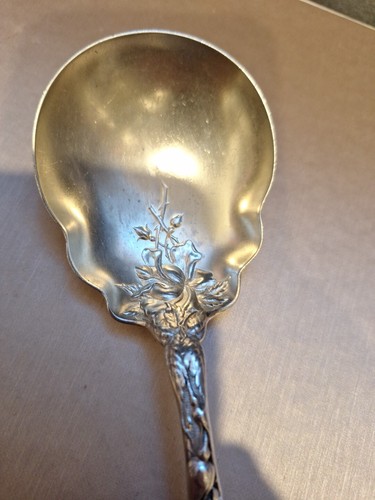 Bridal Rose von Alvin Sterlingsilber Kasserolle oder Beere Servierlöffel 7 1/2" 76 g - Bild 5 von 8