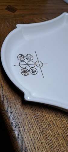 MID CENTURY TEA & COFFEE SERVE TRAY 22 KT GOLD - Picture 3 of 9