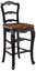 bar stool french country farmhouse blackwash wood floral carved saddle sea