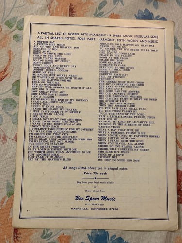 Vintage 1966 "Without God" Sheet Music By Les Beasley And Duane Allen - Picture 4 of 4