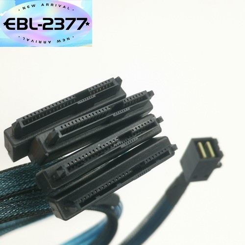 Mini-SAS HD to 4 SAS Forward Breakout Cable RAID HBA SFF-8643 to SFF-8482 HDD - Picture 3 of 6