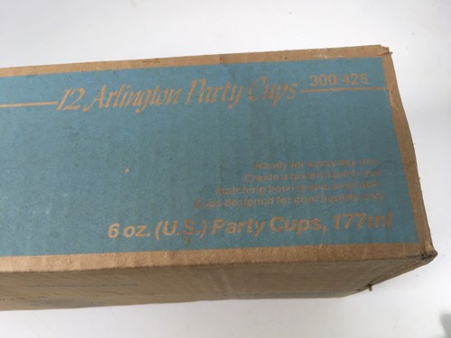 Glass Punch Bowl Set - Anchor Hocking Arlington - 12 Party Cups - Original Box - Picture 4 of 6