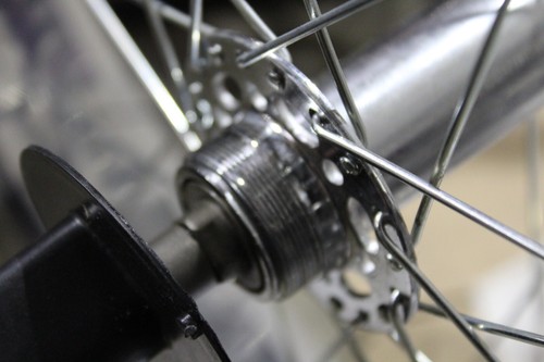 29" x 75mm Bike Fat Bicycle Wheels Rim Set 7 speed 36 spokes Disc Brake Polish - Picture 6 of 10