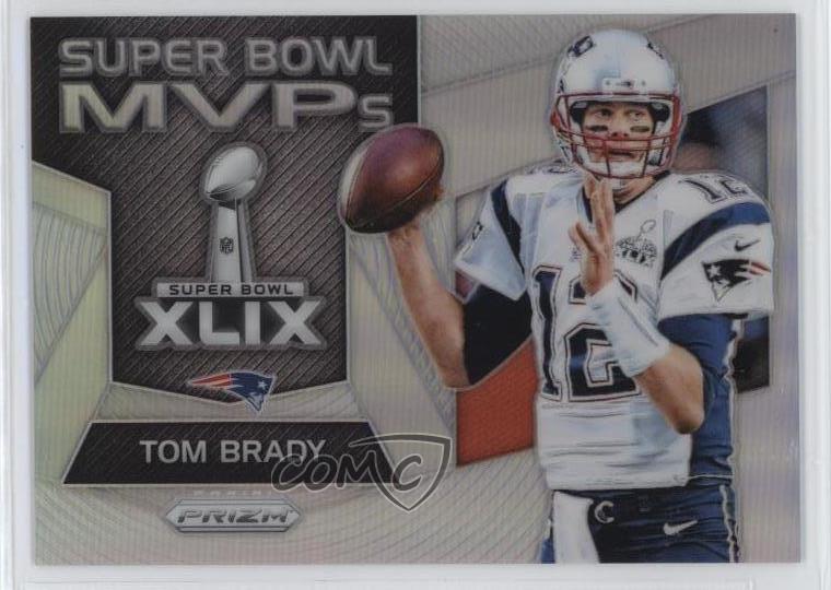 2017 Panini Prizm Super Bowl MVPs Silver Prizm Tom Brady #17