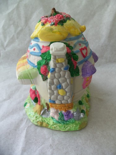 Osterhasen Dorf Bäckerei Haus!  HOPPY HOLLOW!  2004!  KANN LEUCHTEN!  GLITZER - Bild 6 von 6