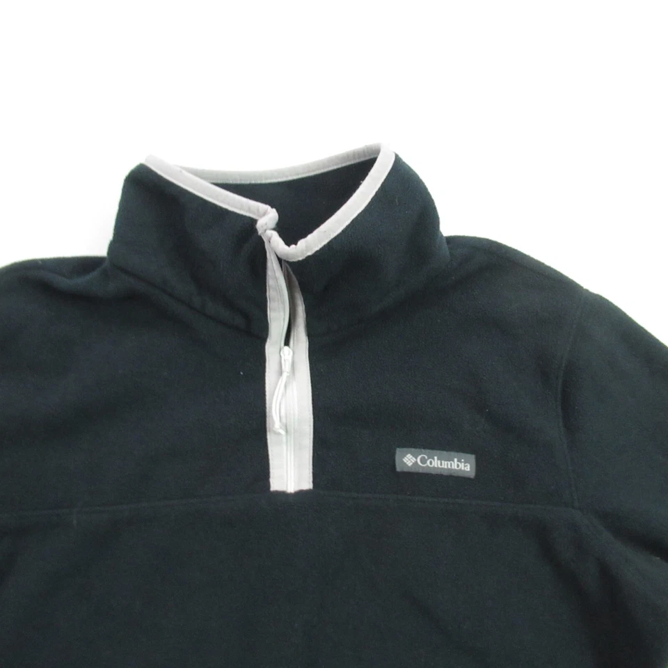 Suéter Columbia Pullover Mujer Mediano Manga Larga Negro Informal 1/4 Cremallera Exterior Foto 2 de 4