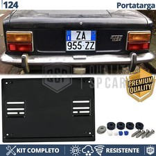 Portatarga POSTERIORE per Fiat 124 Quadrato Kit COMPLETO in ACCIAIO
