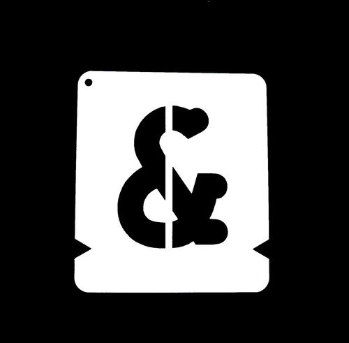 Buchstaben & Zahlenschablonen Set A-Z & 0-9 - KURIER Schreibmaschine Stempelstil Schriftart - Bild 3 von 5