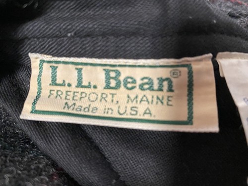 VTG LL Bean Men's Charcoal Gray Wool Blend Hunting Bib Overalls/Pants Large USA - Picture 12 of 14