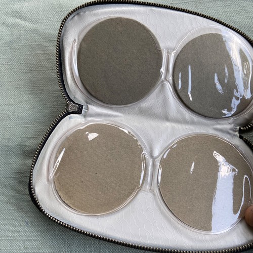 Vintage Leder Kamera Objektiv Filter Etui hält 4 Reißverschlüsse gut 7"x4" Markenlos schön - Bild 9 von 13