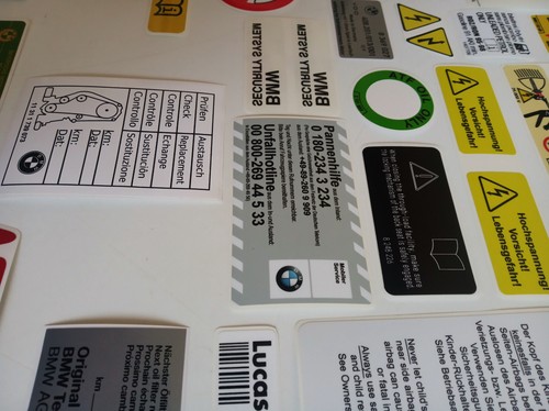 Juego de pegatinas para BMW E39 540i 528i 535i Calidad FULL PRO ¡Todas las opciones CALIDAD! - Imagen 9 de 11