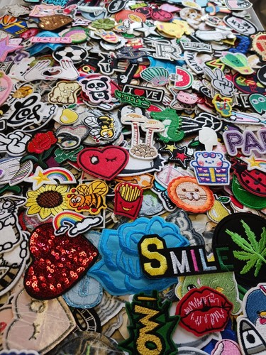 75 Randomly Picked Iron On Patches Surprise Grab Bag Free USA Shipping - Picture 7 of 12