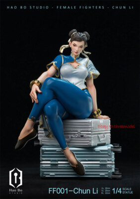 HaoBo Studio FF001 1/4 Street Fighter Chun-Li Resin Painted