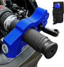 Blue Heavy Duty Motorcycle Brake Lock - anti Theft Handlebar Lock for Dirt Bike