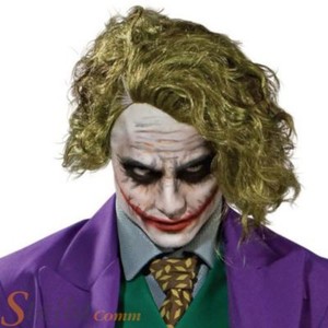 ADULTE VERT JOKER Perruque OFFICIEL Halloween Batman Accessoire déguisement | eBay