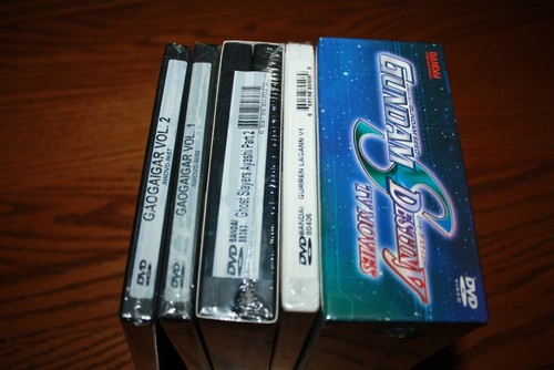 Lot 5 Japanimation Rare Factory Sealed DVD King of the Braves Gaogaigar V 1&2 - Imagen 2 de 5